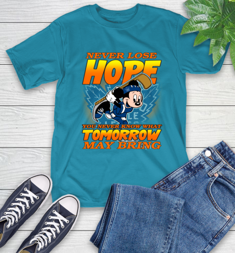 Toronto Maple Leafs NHL Hockey ootball Mickey Disney Never Lose Hope T-Shirt 9