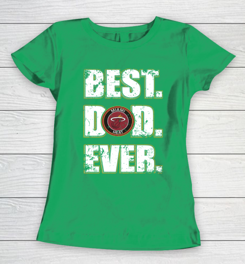 NBA Miami Heat Basketball Best Dad Ever Family Shirt Women's T-Shirt 5