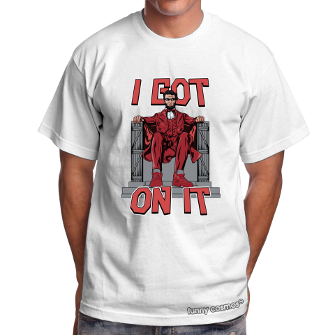 Air Jordan 5 Red Suede Matching Sneaker Shirt Lincoln I Got On It Red Sneaker Shirt