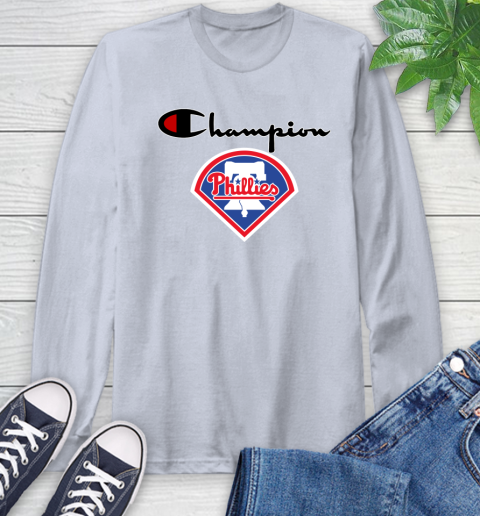 MLB Baseball Philadelphia Phillies Champion Shirt Long Sleeve T-Shirt 4