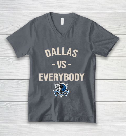 Dallas Mavericks Vs Everybody V-Neck T-Shirt 4