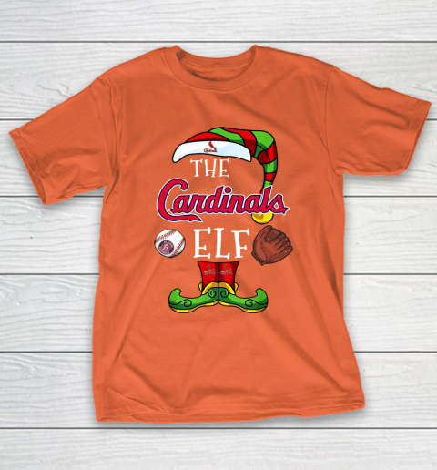 St.Louis Cardinals Christmas ELF Funny MLB T-Shirt 14