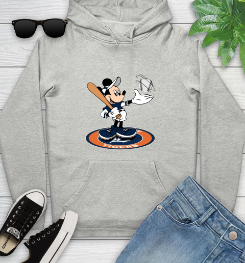 MLB Baseball Detroit Tigers Cheerful Mickey Disney Shirt Youth Hoodie 2