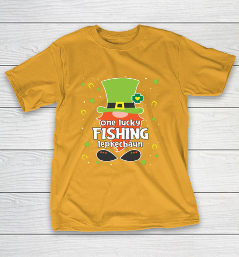 Fishing Funny St Patricks Day Gnome Matching T-Shirt
