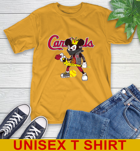 St.Louis Cardinals MLB Baseball Mickey Peace Sign Sports T-Shirt 3