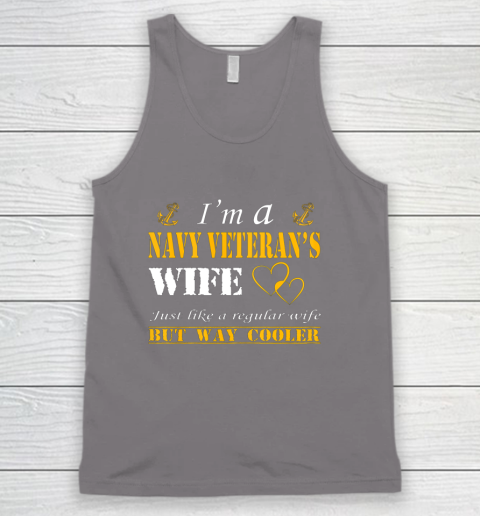 Womens I am a Navy veterans wife t shirt Navy veteran Tank Top 6