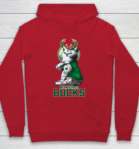 NBA Basketball My Cat Loves Milwaukee Bucks Hoodie 8 NBA Basketball My Cat Loves Milwaukee Bucks Hoodie - Image 8