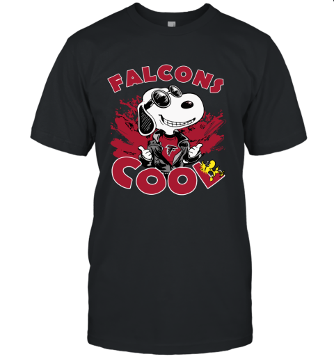 Atlanta Falcons Snoopy Joe Cool We're Awesome Unisex Jersey Tee