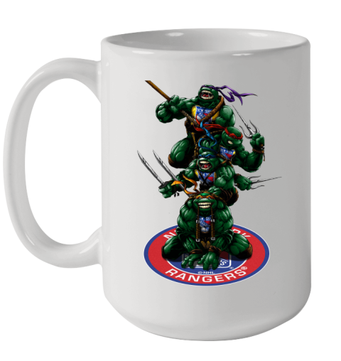 NHL Hockey New York Rangers Teenage Mutant Ninja Turtles Shirt Ceramic Mug 15oz