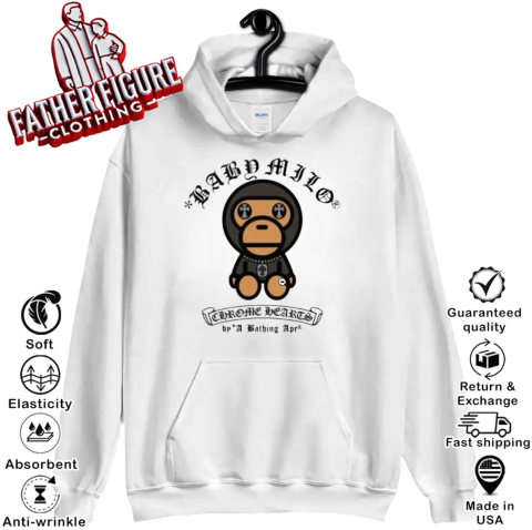 Chrome Hearts A Bathing Ape Baby Milo Hoodie - Father Figure