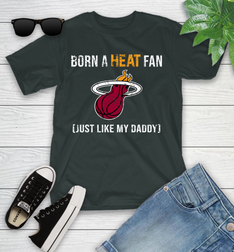 NBA Miami Heat Loyal Fan Just Like My Daddy Basketball Shirt Youth T-Shirt 6 NBA Miami Heat Loyal Fan Just Like My Daddy Basketball Shirt Youth T-Shirt - Image 6