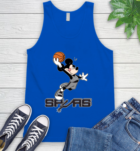 NBA Basketball San Antonio Spurs Cheerful Mickey Mouse Shirt Tank Top 5