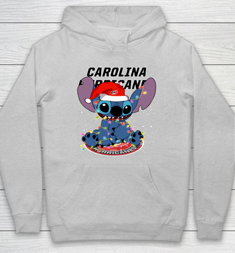 Carolina Hurricanes NHL Hockey noel stitch Christmas Hoodie 4