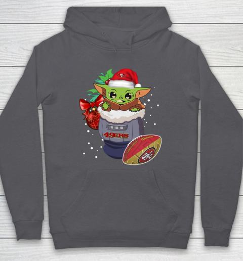 San Francisco 49ers Christmas Baby Yoda Star Wars Funny Happy NFL Hoodie 7
