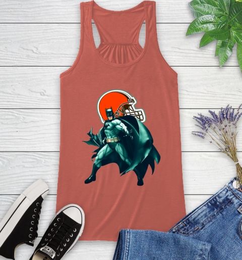 NFL Batman Football Sports Cleveland Browns Racerback Tank 4