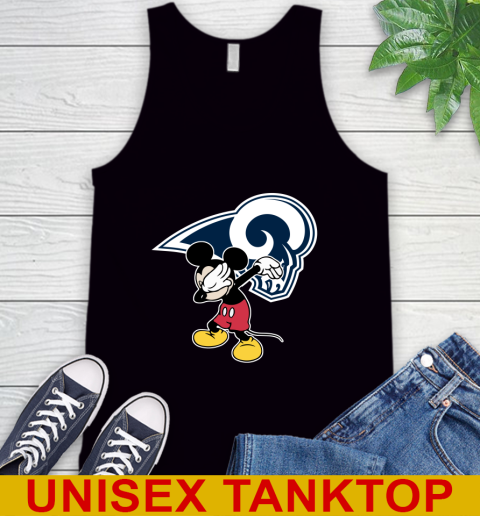 Los Angeles Rams NFL Football Dabbing Mickey Disney Sports Tank Top 2