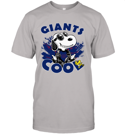 New York Giants Snoopy Joe Cool We're Awesome Unisex Jersey Tee