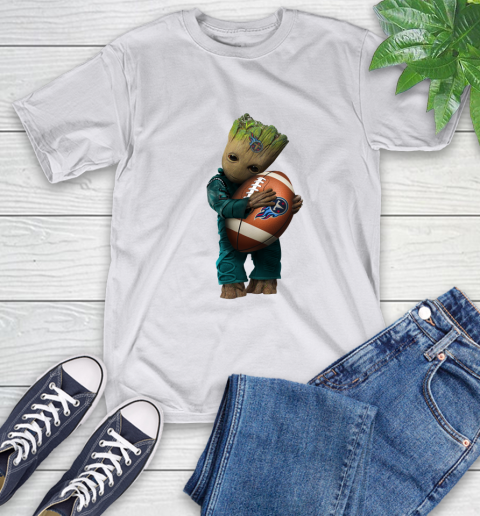 NFL Groot Guardians Of The Galaxy Football Sports Tennessee Titans T-Shirt 12