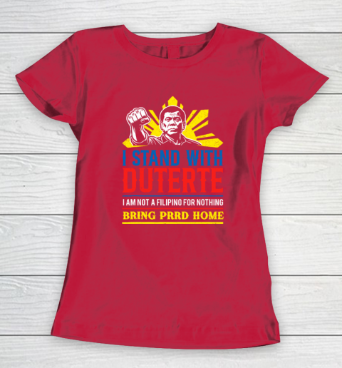Support Duterte – Stand with Duterte Against ICC Charges Women's T-Shirt 7