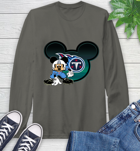 NFL Tennessee Titans Mickey Mouse Disney Football T Shirt Long Sleeve T-Shirt 8