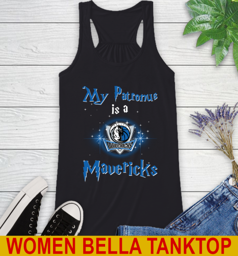 NBA Basketball Harry Potter My Patronus Is A Dallas Mavericks Racerback Tank