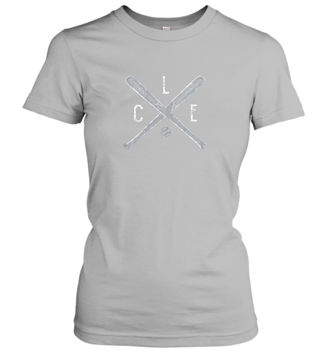 j29o vintage cleveland baseball shirt cleveland ohio ladies t shirt 20 front sport grey