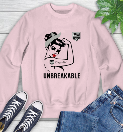 NHL Los Angeles Kings Girl Unbreakable Hockey Sports Sweatshirt 6