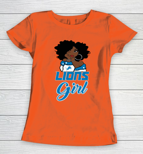 Detroit Lions Girl NFL Women's T-Shirt 5