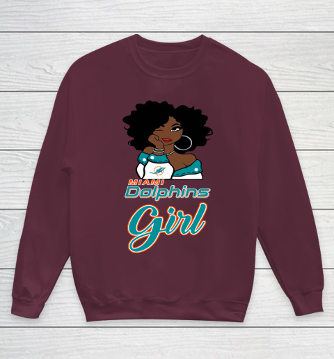 Miami Dolphins Girl NFL Youth Sweatshirt 5
