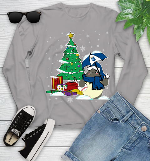 Kansas City Royals MLB Baseball Cute Tonari No Totoro Christmas Sports Youth Long Sleeve 5