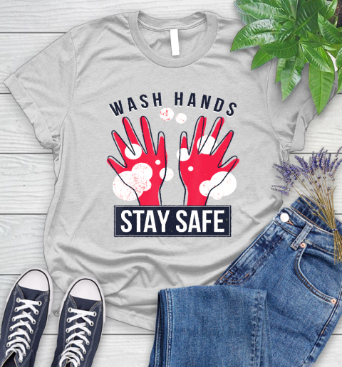 Nurse Shirt Wash your Hands and Stay Safe Virus Flu Funny Don't Panic T Shirt Women's T-Shirt