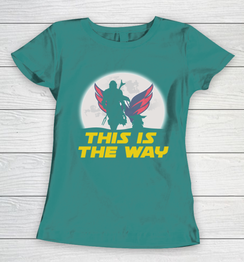 Washington Capitals NHL Ice Hockey Star Wars Yoda And Mandalorian This Is The Way Women's T-Shirt 10