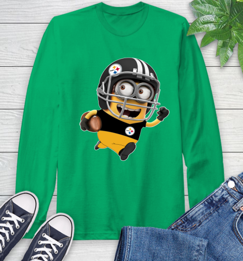 NFL Pittsburgh Steelers Minions Disney Football Sports Long Sleeve T-Shirt 7