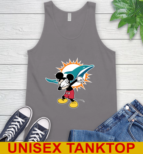 Miami Dolphins NFL Football Dabbing Mickey Disney Sports Tank Top 7