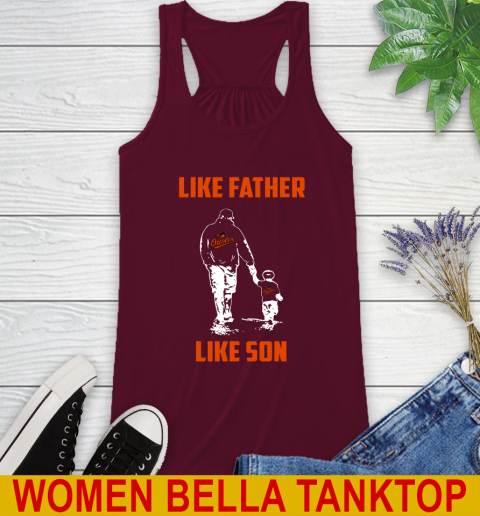 Baltimore Orioles MLB Baseball Like Father Like Son Sports Racerback Tank 2