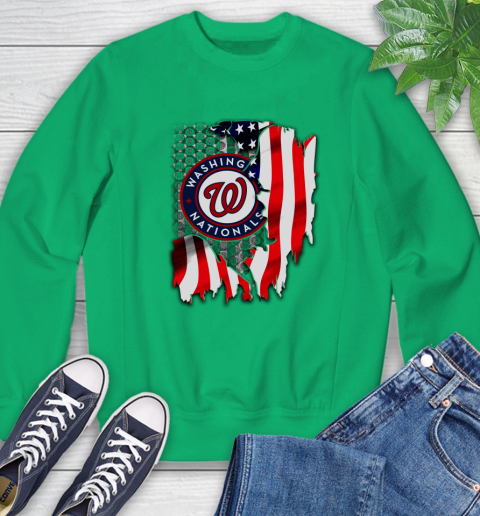Washington Nationals MLB Baseball American Flag Sweatshirt 7