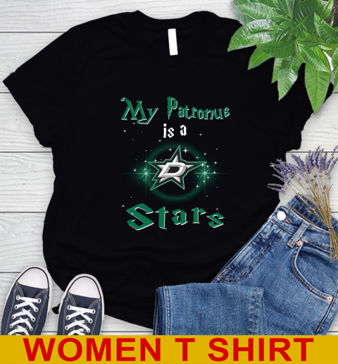 NHL Hockey Harry Potter My Patronus Is A Dallas Stars Women's T-Shirt