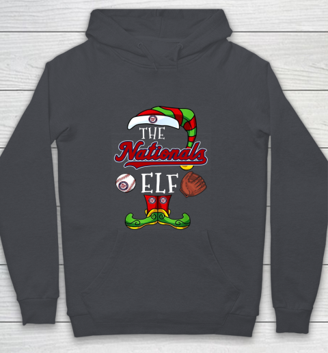 Washington Nationals Christmas ELF Funny MLB Youth Hoodie 5