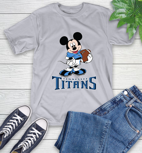 NFL Football Tennessee Titans Cheerful Mickey Mouse Shirt T-Shirt 6