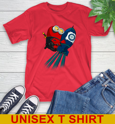 MLB Baseball Seattle Mariners Deadpool Minion Marvel Shirt T-Shirt 12
