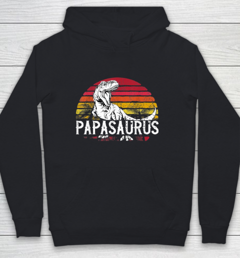 Grandpa Funny Gift Apparel  Mens Father's Day Gift For Grandpa Papasaurus Youth Hoodie