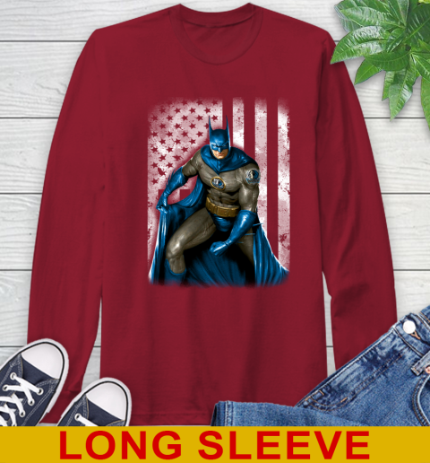 Dallas Mavericks NBA Basketball Batman DC American Flag Shirt Long Sleeve T-Shirt 9