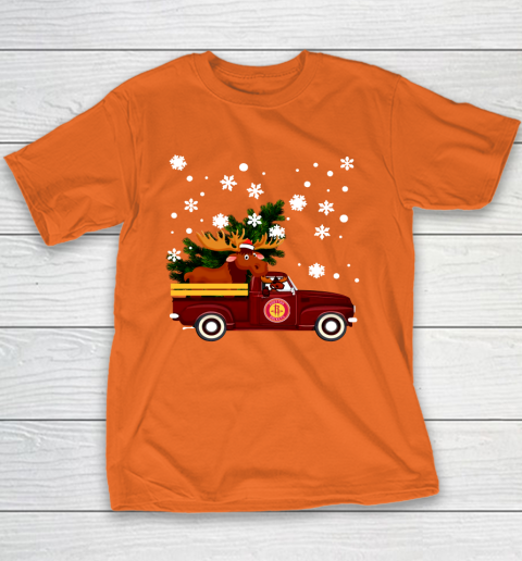 Houston Rockets Bring Christmas Home NBA Youth T-Shirt 4