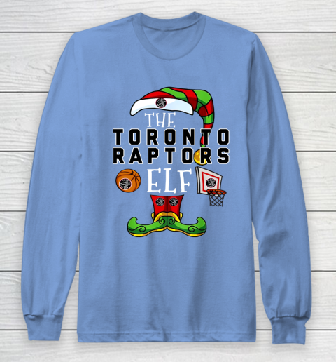 Toronto Raptors Christmas ELF Funny NBA Long Sleeve T-Shirt 8