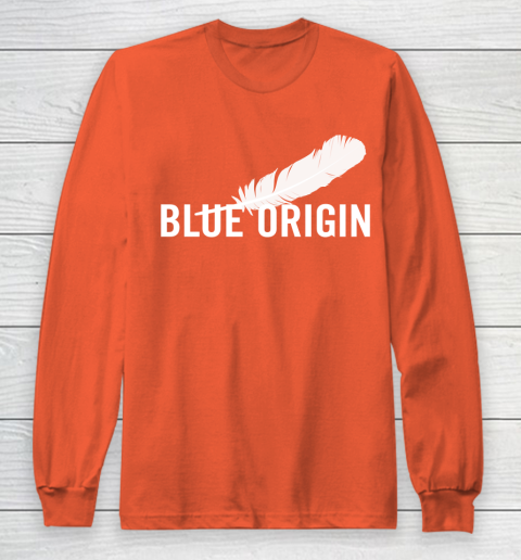 Blue Origin  All White Long Sleeve T-Shirt 3