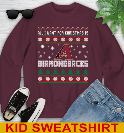 MLB All I Want For Christmas Is Arizona Diamondbacks Baseball Sports 112