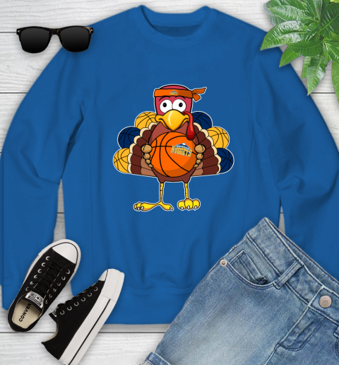 Denver Nuggets Turkey thanksgiving day Youth Sweatshirt 8