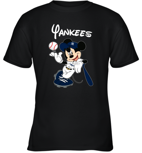 Baseball Mickey Team New York Yankees Youth T-Shirt