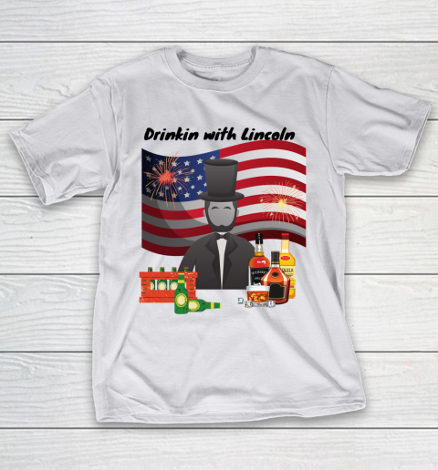Beer Lover Funny Shirt Drinkin with Lincoln T-Shirt 19