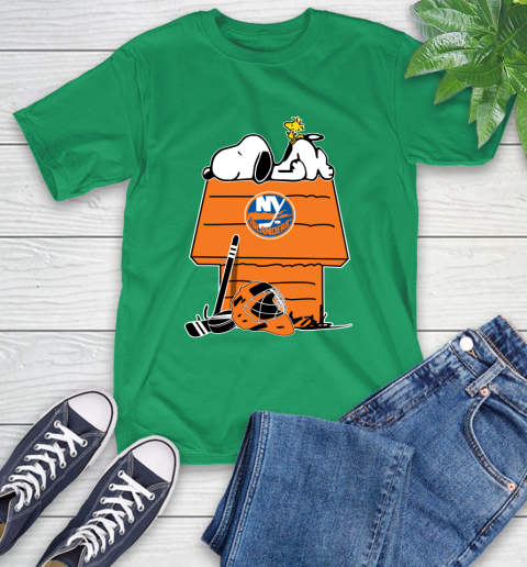 New York Islanders NHL Hockey Snoopy Woodstock The Peanuts Movie (1) T-Shirt 7